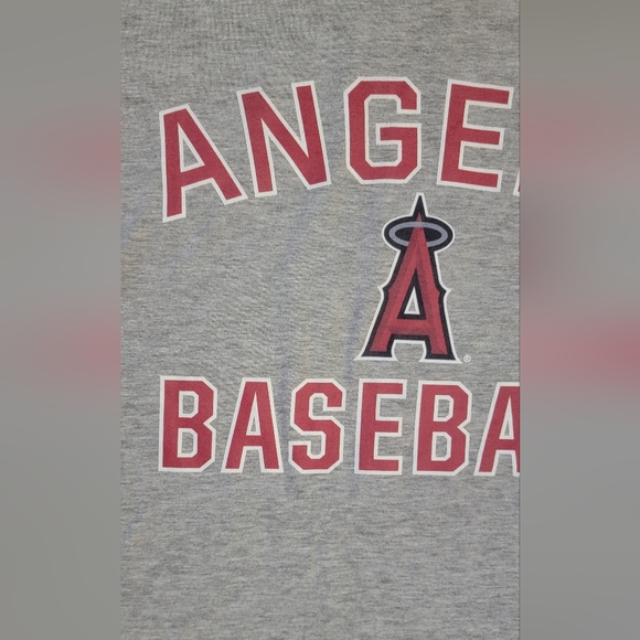 Los Angeles Angels Baseball MLB Fanatics Men's Grey Size Large Long Sleeved - Picture 3 of 7